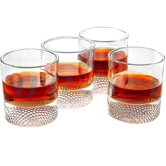 The Wine Savant Golf Ball Whiskey Glasses Set of 4-8oz Golf Gifts - Unique Whiskey Golf Glasses Set - Golf Gifts For Men & Women - Gifts for Golfers Golf Accessories Golf Ball Glasses (4 pack)-0