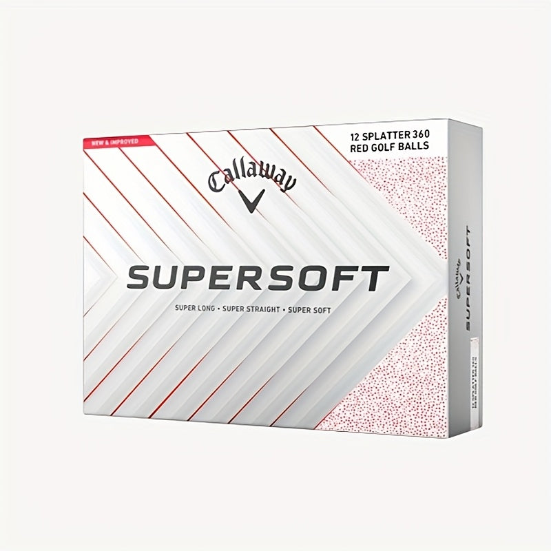 Splatter 360 Red Rubber Golf Balls (12pcs)-1