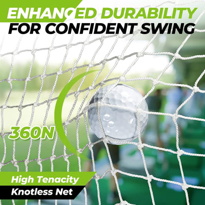 Golf Practice Net with Mat & Target-3