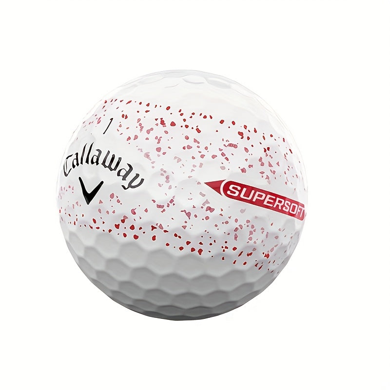 Splatter 360 Red Rubber Golf Balls (12pcs)-2
