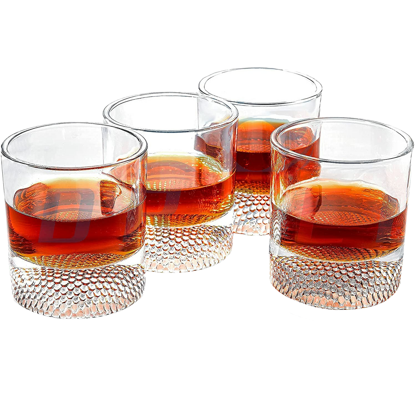 The Wine Savant Golf Ball Whiskey Glasses Set of 4-8oz Golf Gifts - Unique Whiskey Golf Glasses Set - Golf Gifts For Men & Women - Gifts for Golfers Golf Accessories Golf Ball Glasses (4 pack)-0