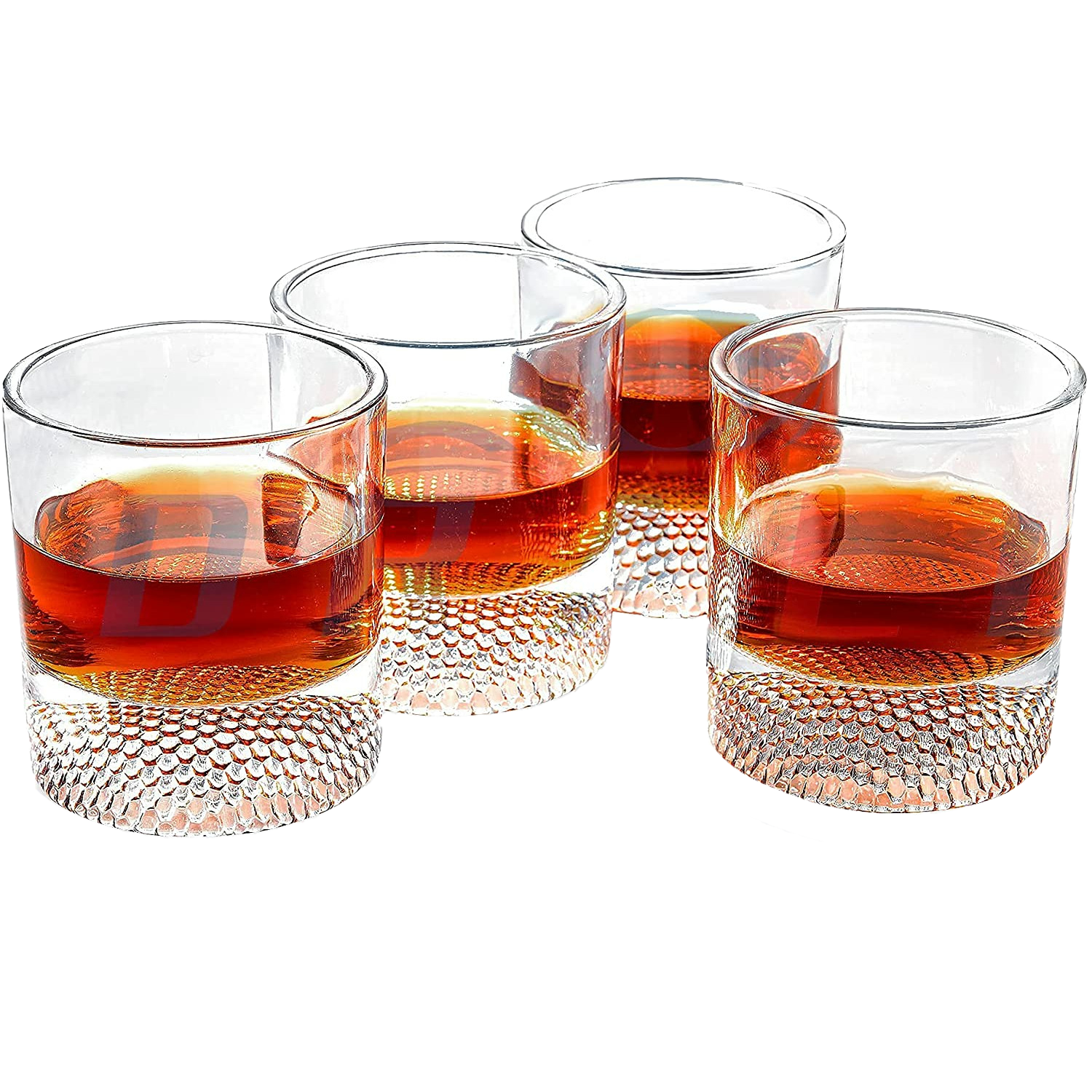 The Wine Savant Golf Ball Whiskey Glasses Set of 4-8oz Golf Gifts - Unique Whiskey Golf Glasses Set - Golf Gifts For Men & Women - Gifts for Golfers Golf Accessories Golf Ball Glasses (4 pack)-0