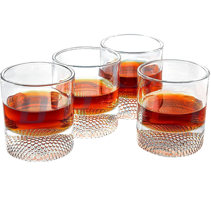 The Wine Savant Golf Ball Whiskey Glasses Set of 4-8oz Golf Gifts - Unique Whiskey Golf Glasses Set - Golf Gifts For Men & Women - Gifts for Golfers Golf Accessories Golf Ball Glasses (4 pack)-0