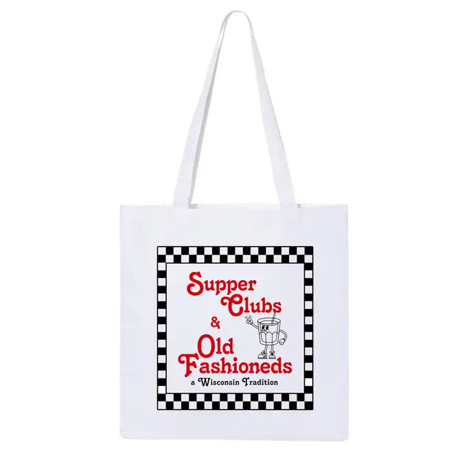 Supper Clubs and Old Fashioneds Tote Bag | Shopping Bag-0