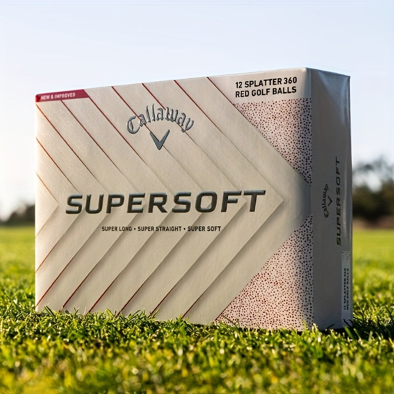 Splatter 360 Red Rubber Golf Balls (12pcs)-3